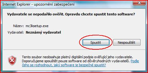 Zabezpeen systmu Windows-povolen sputn